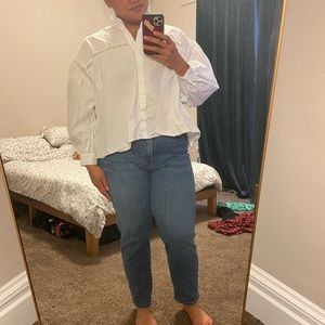 Zara Oversize Poplin Top